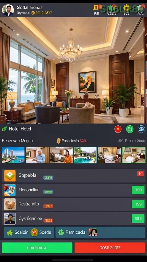 Cuplikan layar UNGUTOTO — menu navigasi